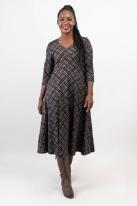 Soul Dress, Rich Plaid, Bamboo - Final Sale