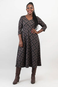 Soul Dress, Rich Plaid, Bamboo - Final Sale