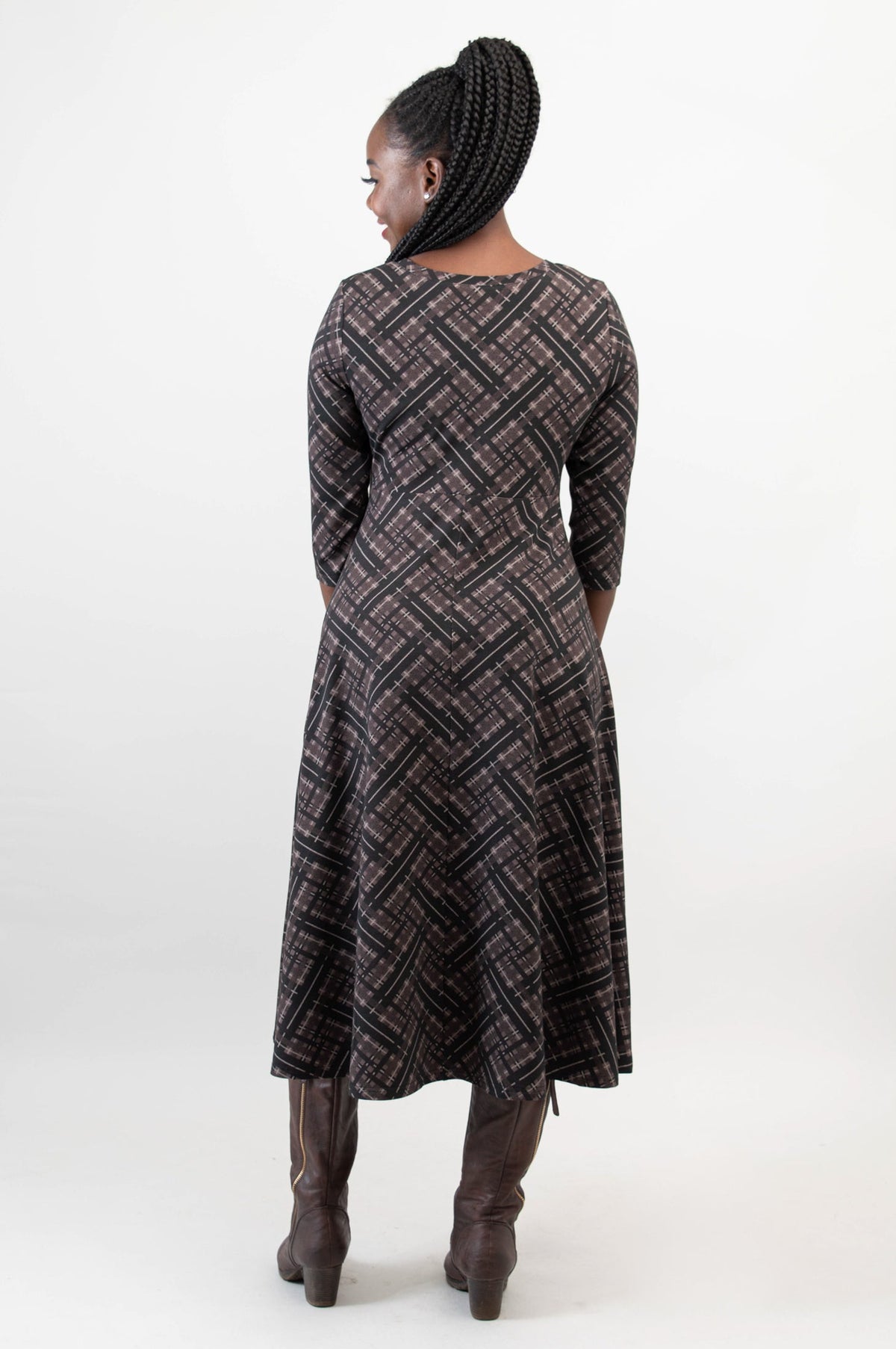 Soul Dress, Rich Plaid, Bamboo - Final Sale