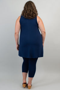 Spirit Dress, Indigo, Bamboo - Final Sale