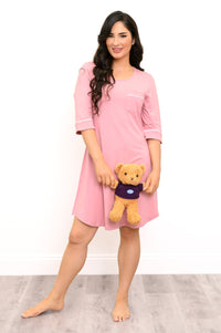 Starlight Sleepshirt, Dusty Rose, Bamboo