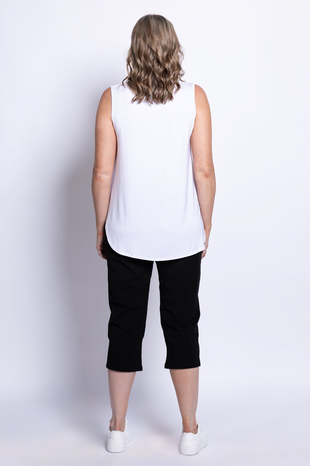 Jazz Tank, White, Bamboo