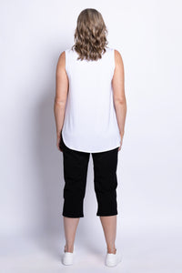 Jazz Tank, White, Bamboo