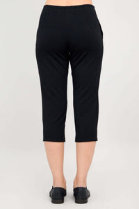 Back view close-up of Susan Capri black pants