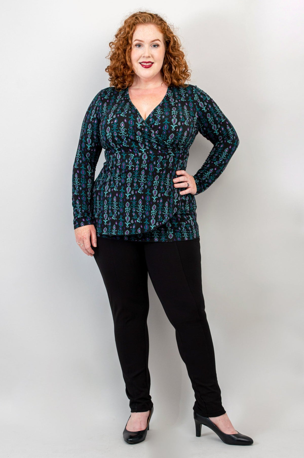 Suzanne L/S Top, Jewels, Bamboo - Final Sale