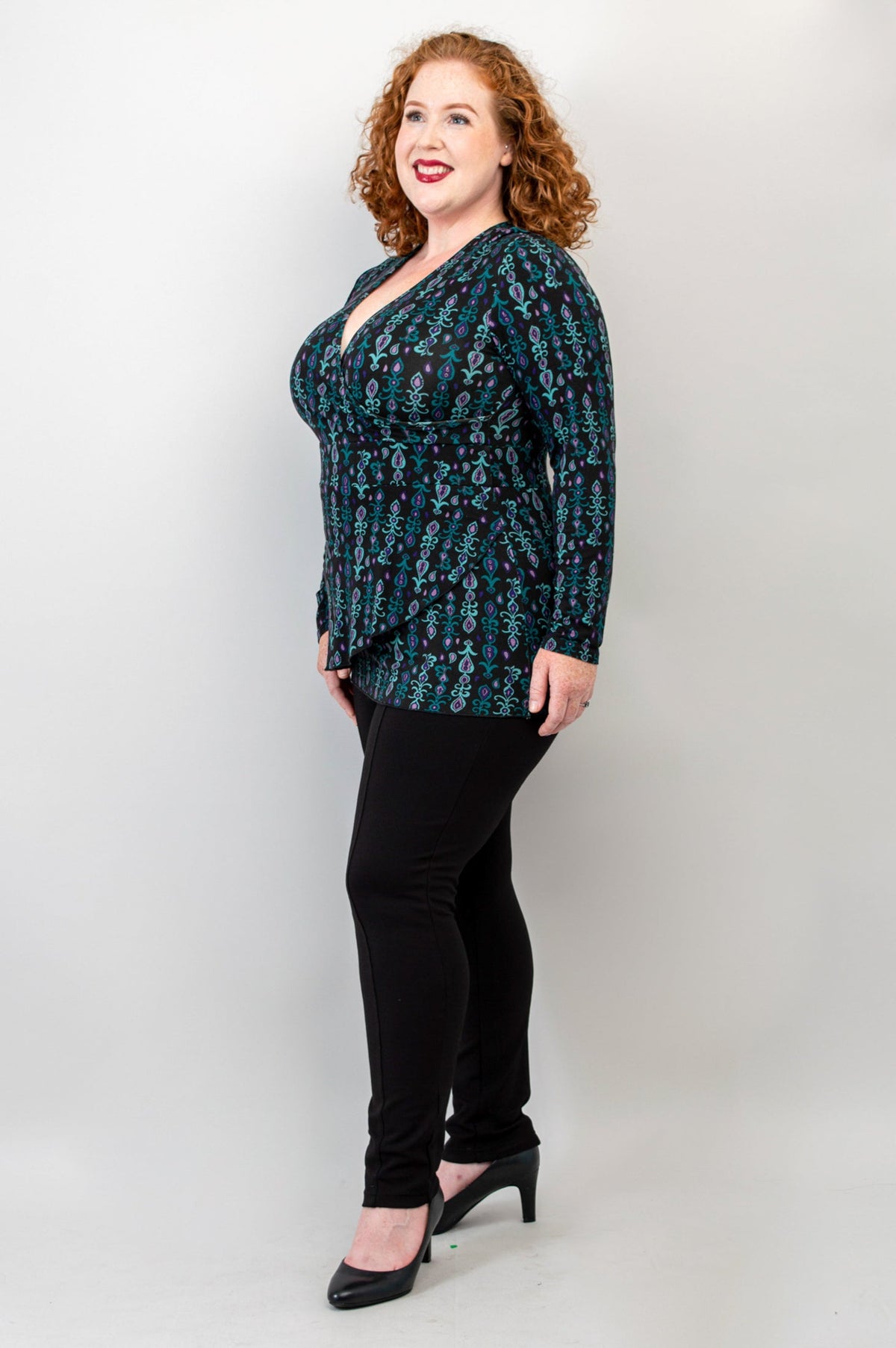 Suzanne L/S Top, Jewels, Bamboo - Final Sale