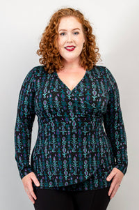 Suzanne L/S Top, Jewels, Bamboo - Final Sale