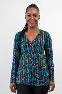 Suzanne L/S Top, Jewels, Bamboo - Final Sale