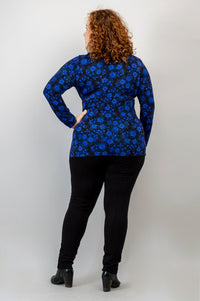 Suzanne L/S Top, Snow Flower, Bamboo - Final Sale