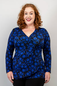 Suzanne L/S Top, Snow Flower, Bamboo - Final Sale