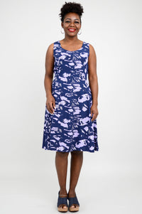 Sweet Sara Midi Dress, Purple Peace - Final Sale
