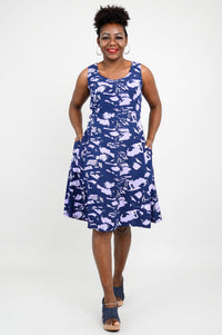 Sweet Sara Midi Dress, Purple Peace - Final Sale