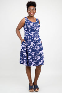 Sweet Sara Midi Dress, Purple Peace - Final Sale