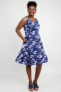Sweet Sara Midi Dress, Purple Peace - Final Sale