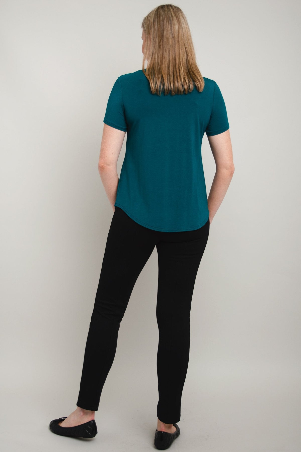 Tessa Tee, Teal, Bamboo
