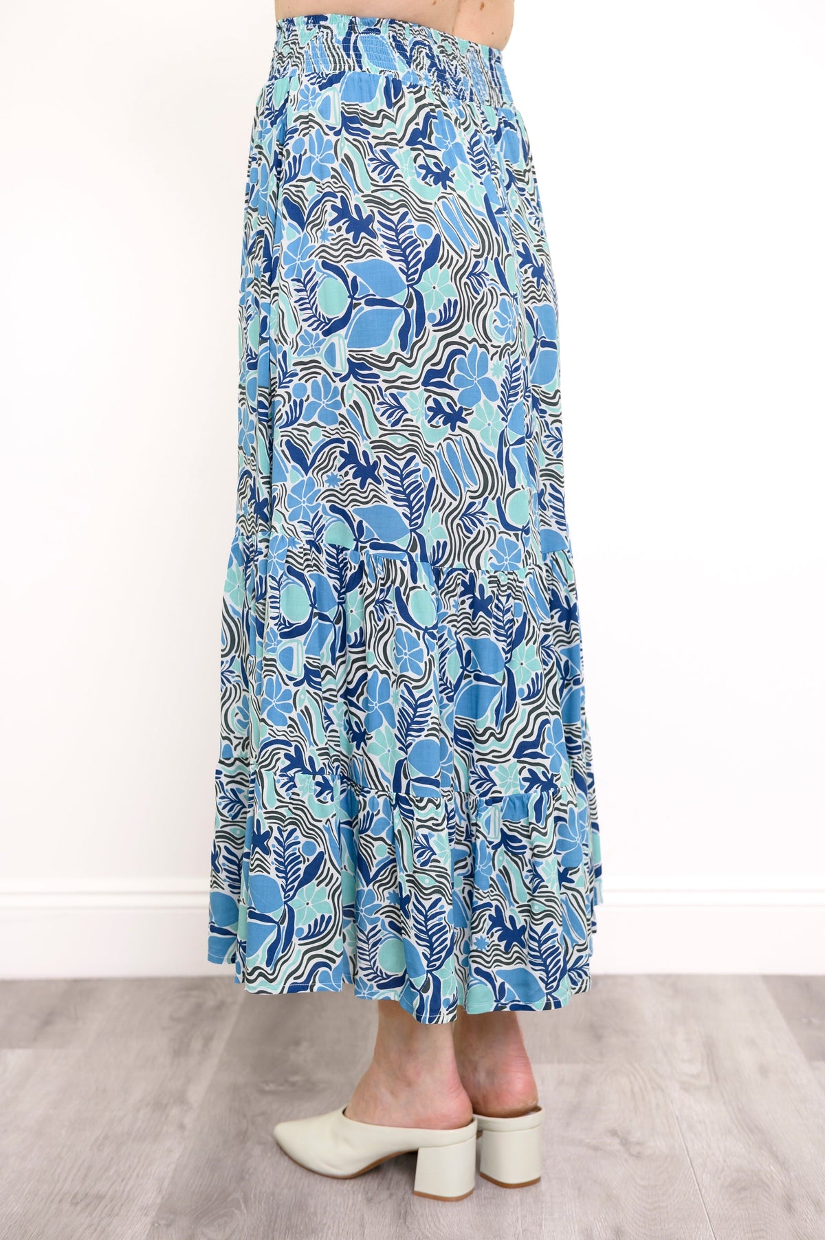 Tibby Skirt, Modern Pebble