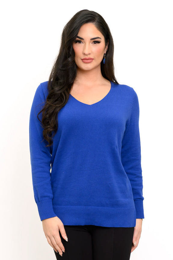 Tiff Sweater, Cobalt, Cotton
