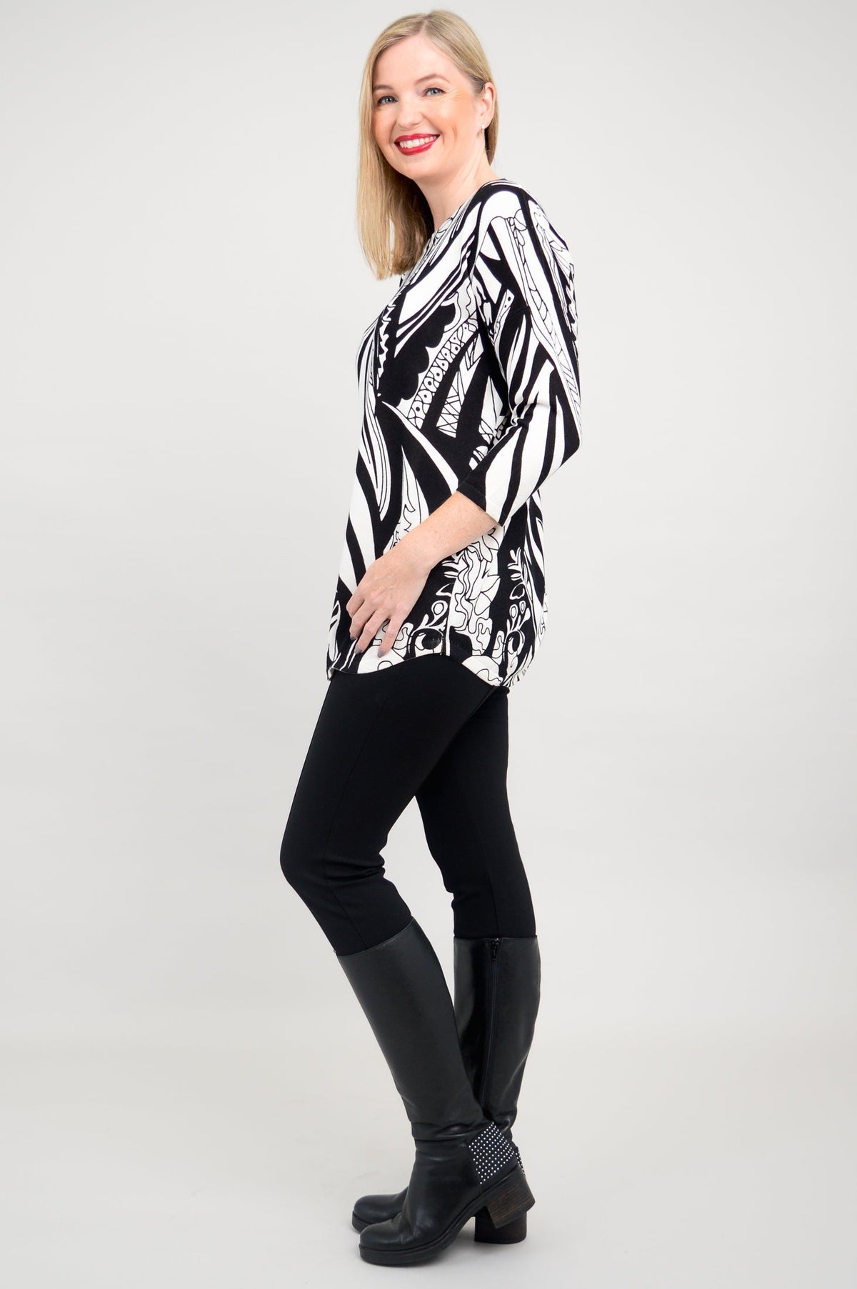 Tina Sweater, Mandala, Bamboo Cotton - Final Sale