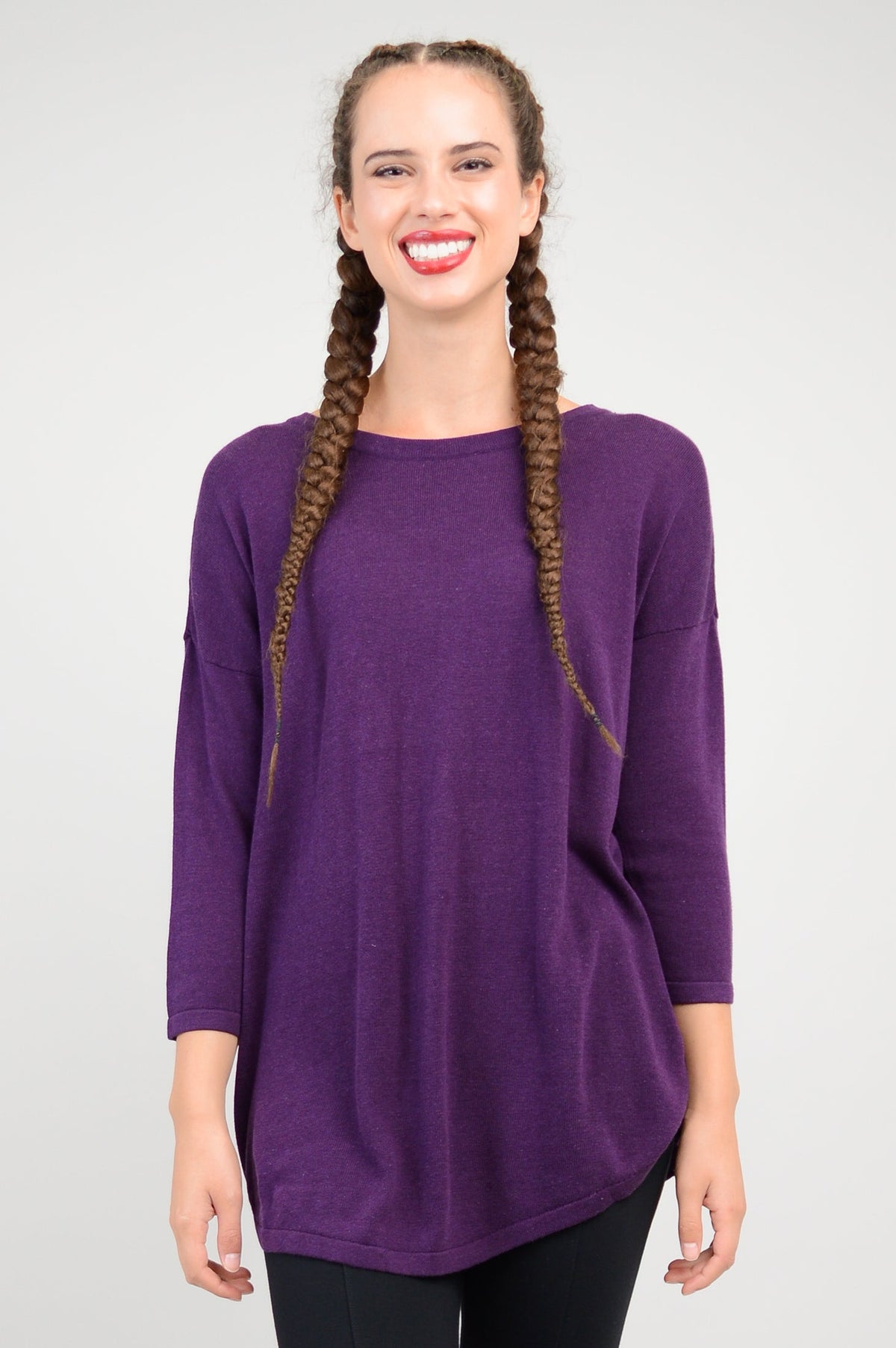 Tina Sweater, Royale, Bamboo Cotton- Final Sale