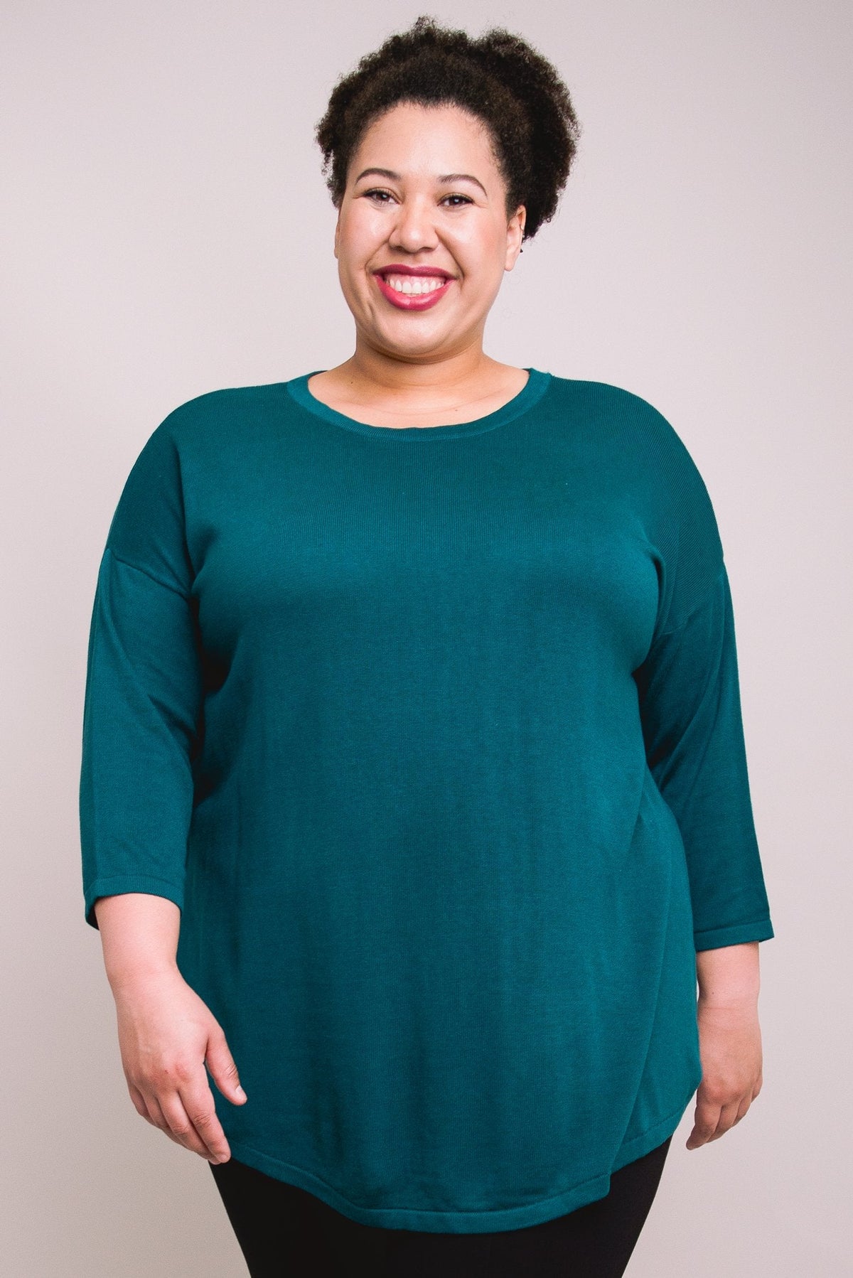 Tina Sweater, Teal, Bamboo Cotton - Final Sale