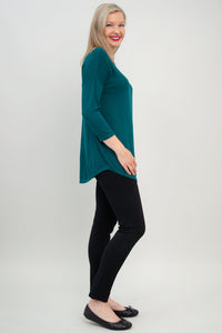 Tina Sweater, Teal, Bamboo Cotton - Final Sale