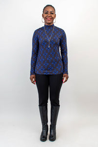 Tonya Top, Blue French, Bamboo -Final Sale