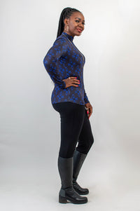 Tonya Top, Blue French, Bamboo -Final Sale