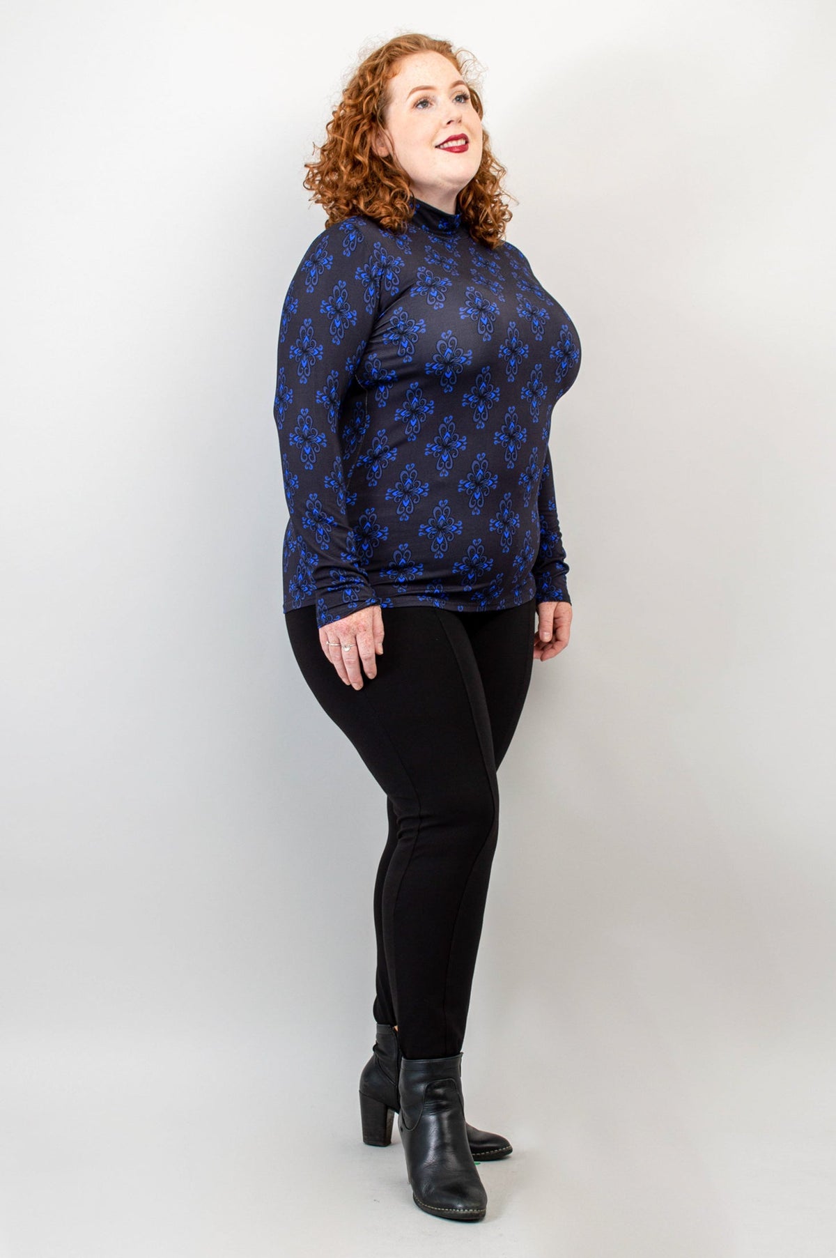 Tonya Top, Blue French, Bamboo -Final Sale