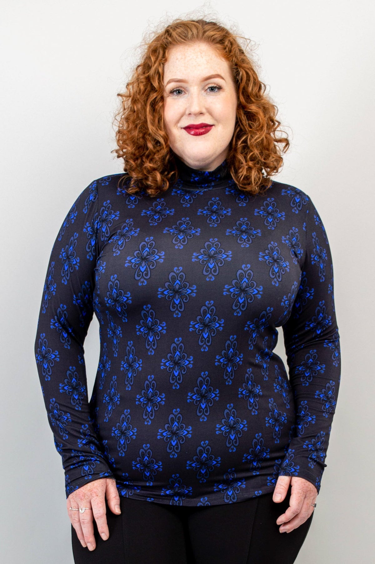 Tonya Top, Blue French, Bamboo -Final Sale