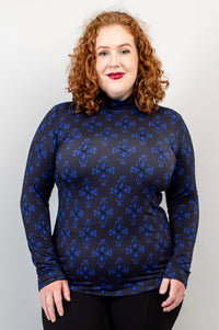 Tonya Top, Blue French, Bamboo -Final Sale