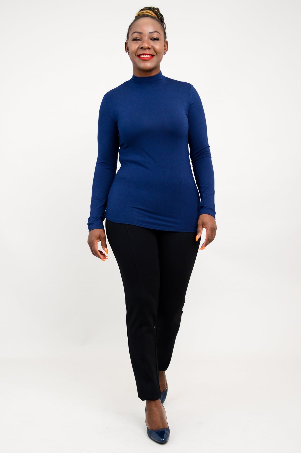 Tonya Top, Indigo, Bamboo