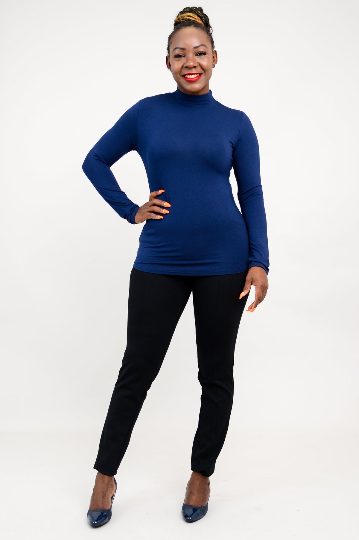 Tonya Top, Indigo, Bamboo