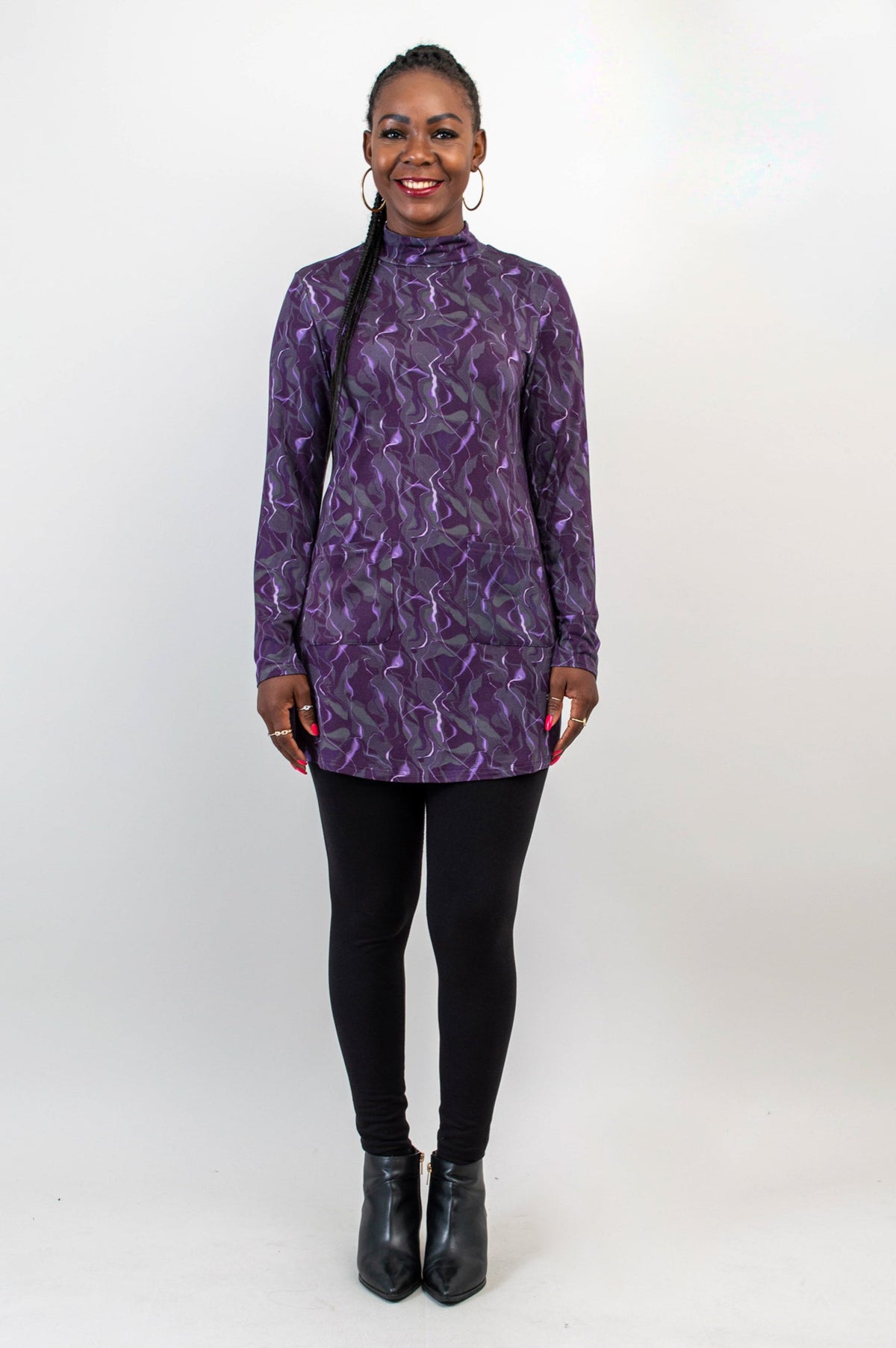 Tonya Tunic, Mystique, Bamboo - Final Sale