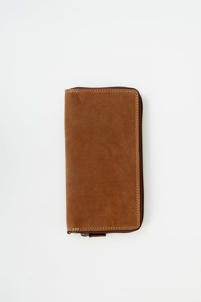 Adrian Klis 295 Single Zip Wallet, Buffalo Leather