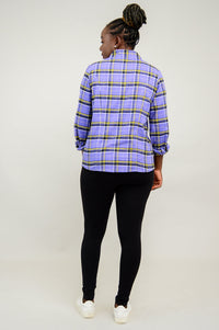 Alexis Top, Comfrey Plaid, Cotton Flannel - Final Sale