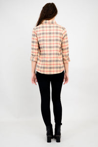 Alexis Top, Retro Plaid, Cotton Flannel - Final Sale