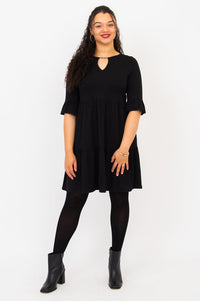 Bernadette Dress, Black, Bamboo - Final Sale