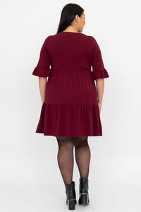 Bernadette Dress, Burgundy, Bamboo - Final Sale