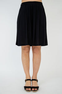 Betty Shorts, Black, Linen Bamboo - Final Sale