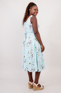 Bristol Dress, Oiseau, Linen Bamboo - Final Sale