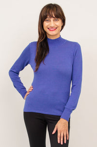 Cameron Sweater, Deep Blue, Bamboo Cotton - Final Sale