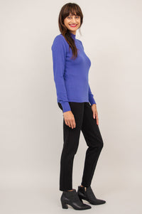 Cameron Sweater, Deep Blue, Bamboo Cotton - Final Sale