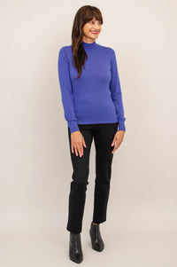Cameron Sweater, Deep Blue, Bamboo Cotton - Final Sale