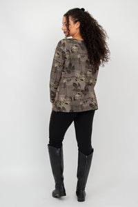 Cheerful Tunic, Fall Sketch, Bamboo - Final Sale