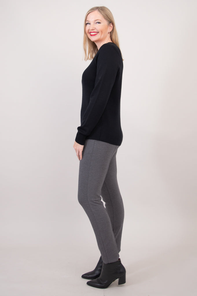 Claudia Sweater, Black, Cotton - Final Sale