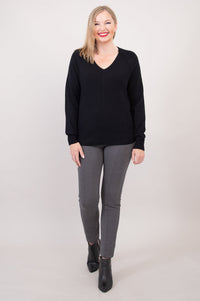 Claudia Sweater, Black, Cotton - Final Sale