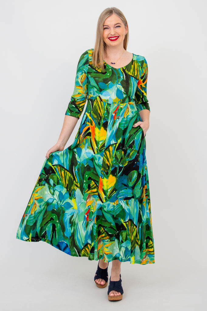 Coco Dress, Greenroom, Linen Bamboo - Final Sale