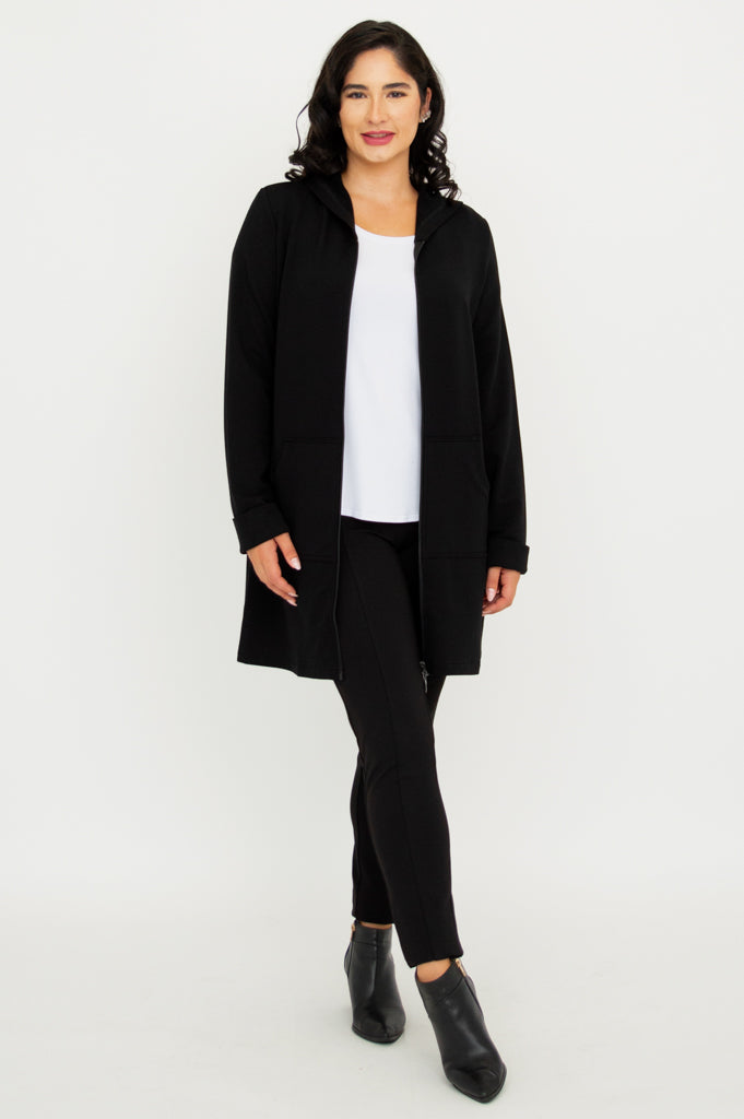 Cortes Jacket, Black, Bamboo Fleece