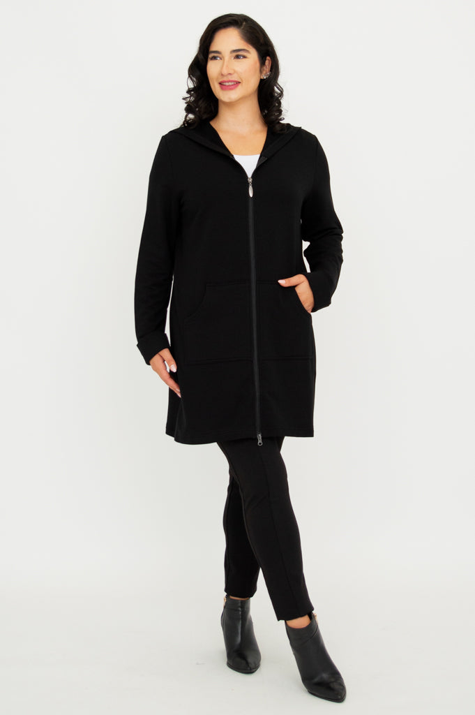 Cortes Jacket, Black, Bamboo Fleece