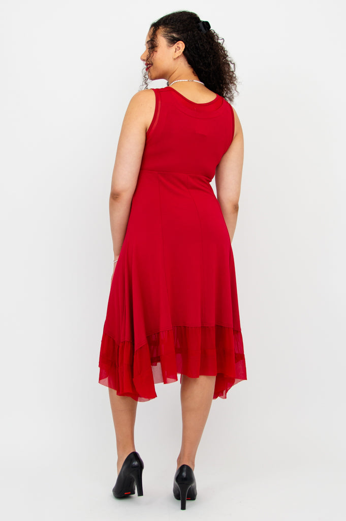 Danube Dress, Lipstick, Bamboo